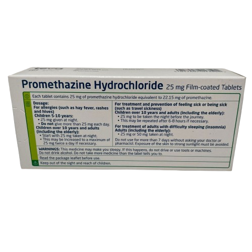 Promethazine 25mg Tablets thumbnail