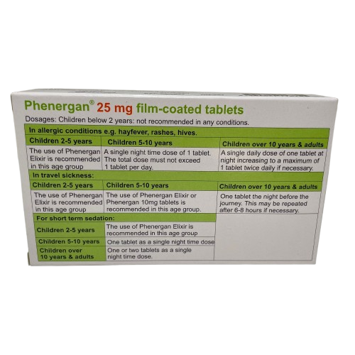 Phenergan 25mg Tablets thumbnail